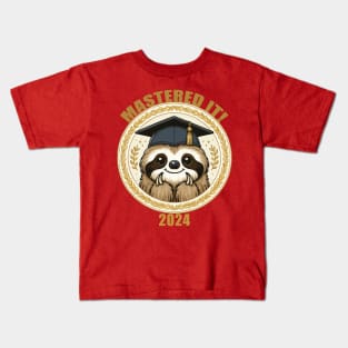 Mastered It 2024 Sloth Kids T-Shirt